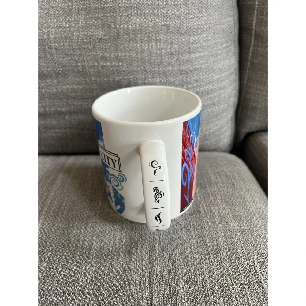 Starbucks Y2K 1999 Coffee NEW YORK CITY Blue White Jumbo 20oz Coffee Tea Mug Cup